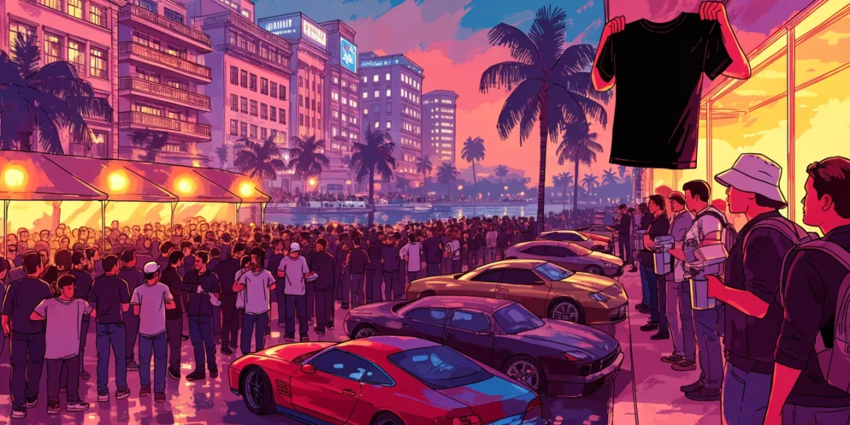 Футболки GTA 6 с Tokyo Game Show уже продают на eBay за 220 долларов
