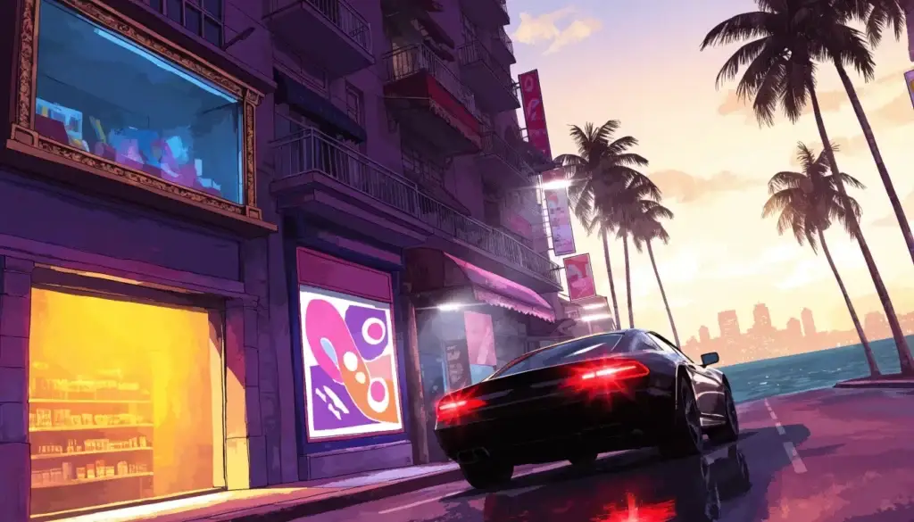 Плакаты GTA 6 появляются на фасадах магазинов — иллюстрация