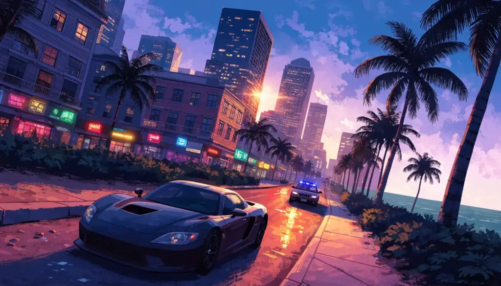 GTA 6 может стать более приземлённой: полиция запомнит внешность и оружие — иллюстрация