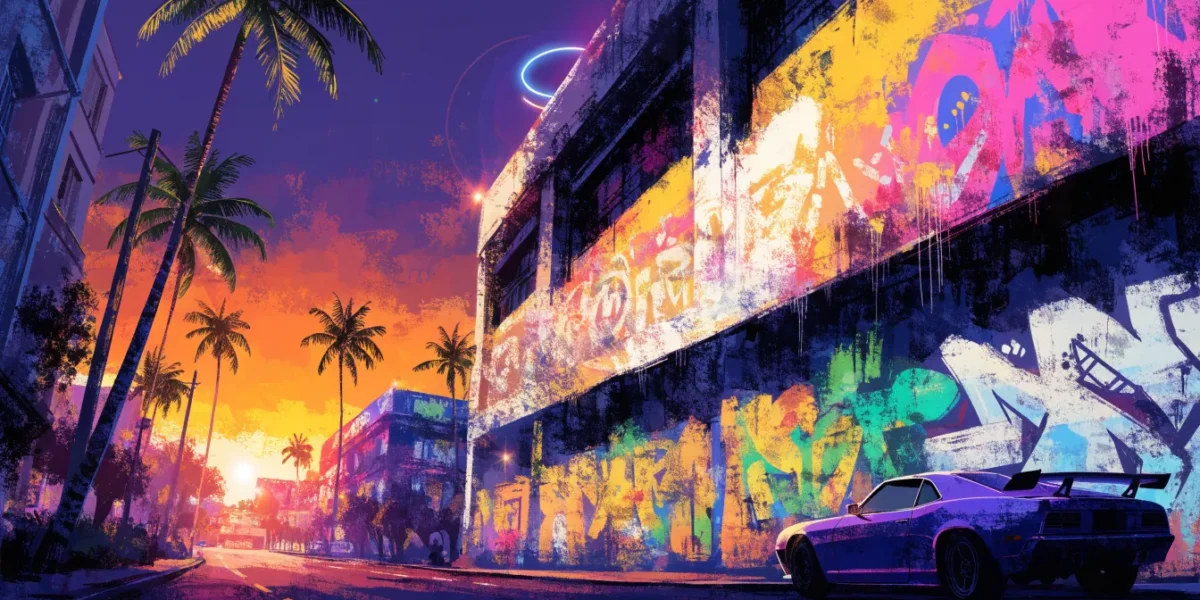 Мерч GTA 6 и муралы Wynwood Walls: художники из игры вышли в реальный Майами