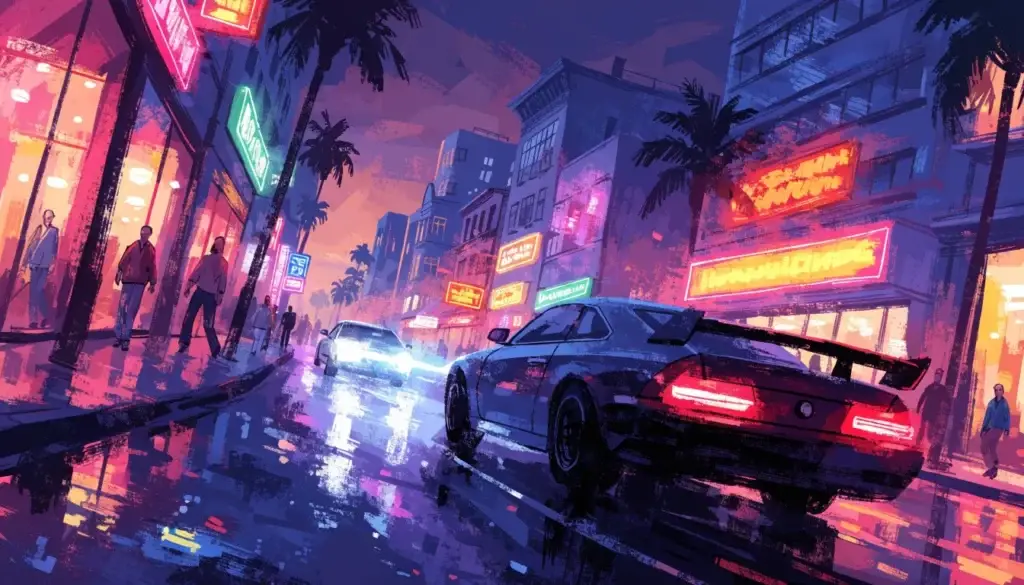Rockstar показала новые скриншоты GTA 6 с Вайс-Сити — иллюстрация