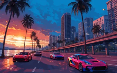 В Майами по улицам ездят реальные машины из GTA 6
